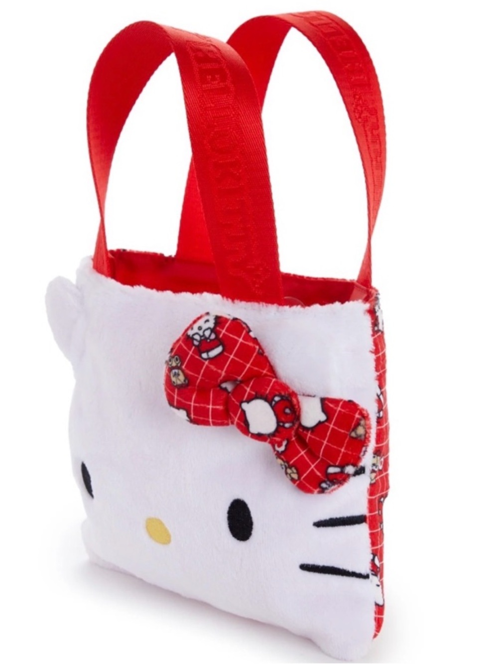 Hello Kitty Red & White Plush Mini Tote